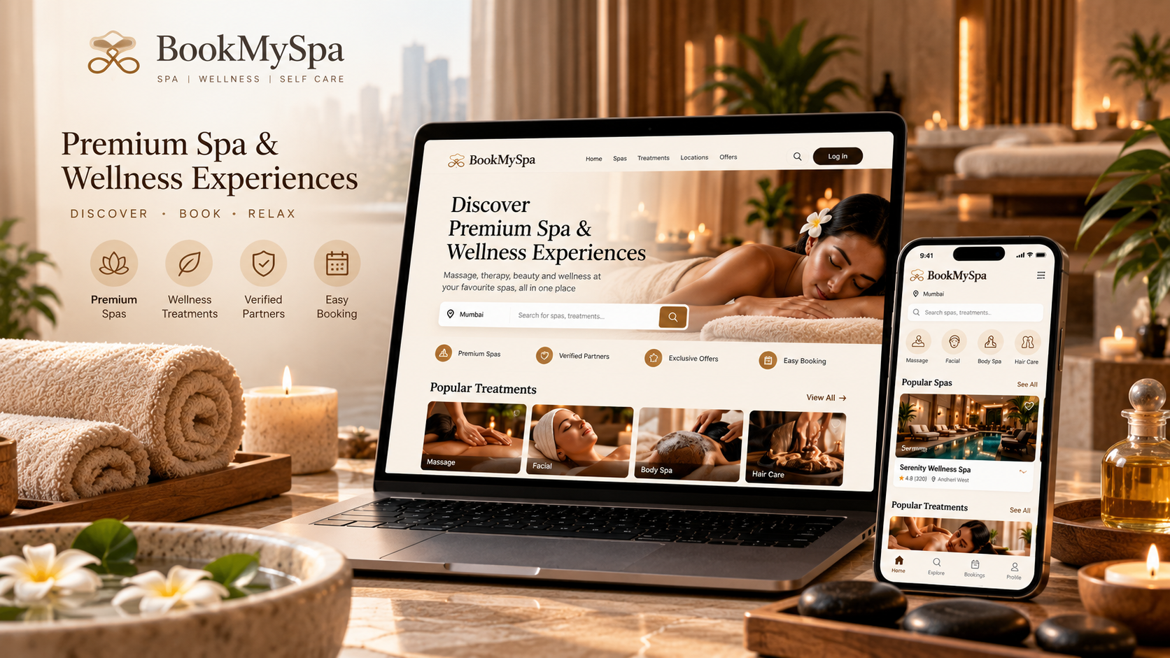 BookMySpa product preview